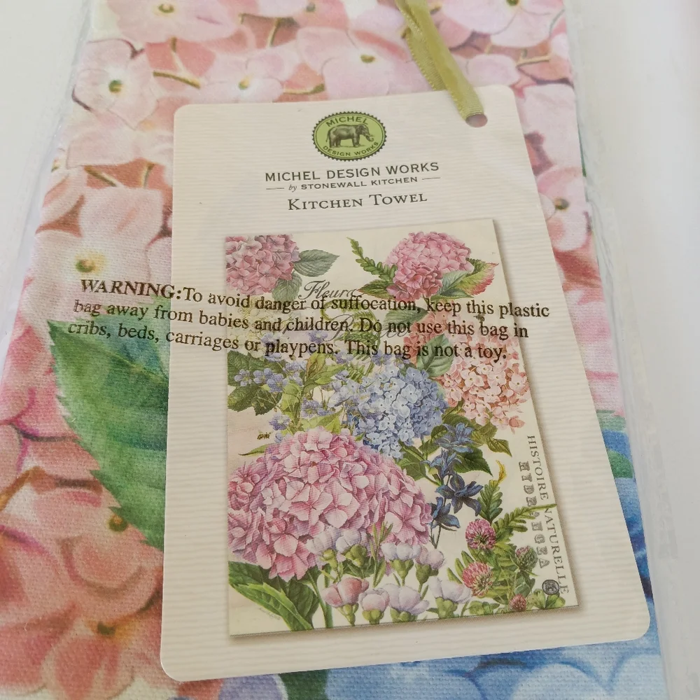 3 NWT Michel Designs Works By Stonewall Kitchen Towels